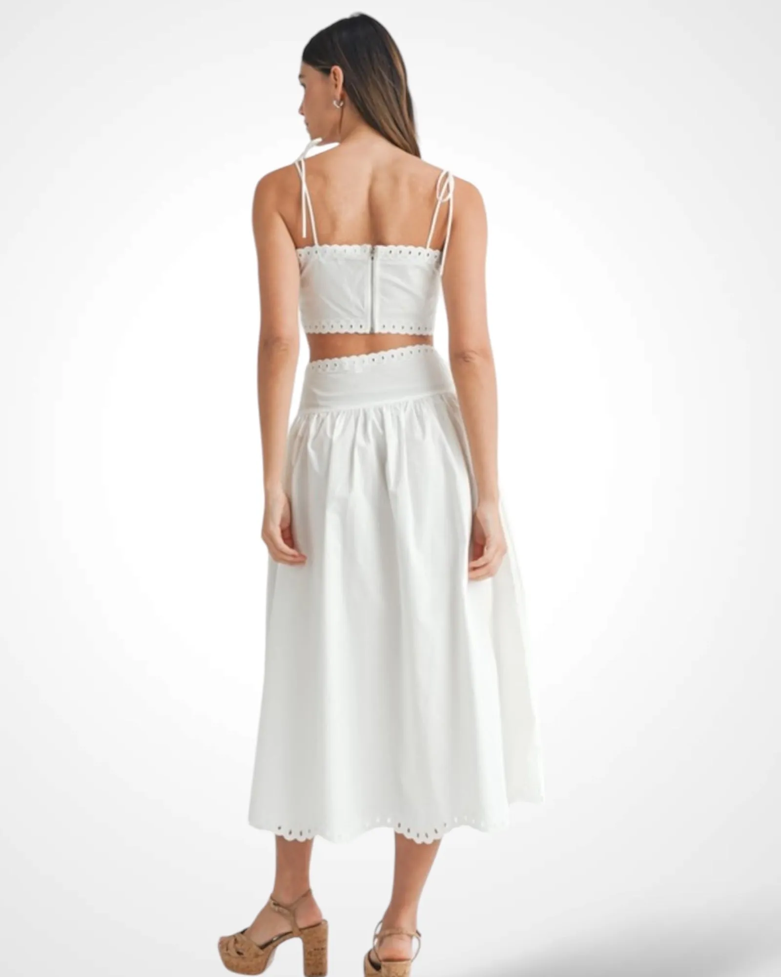 White Midi Skirt