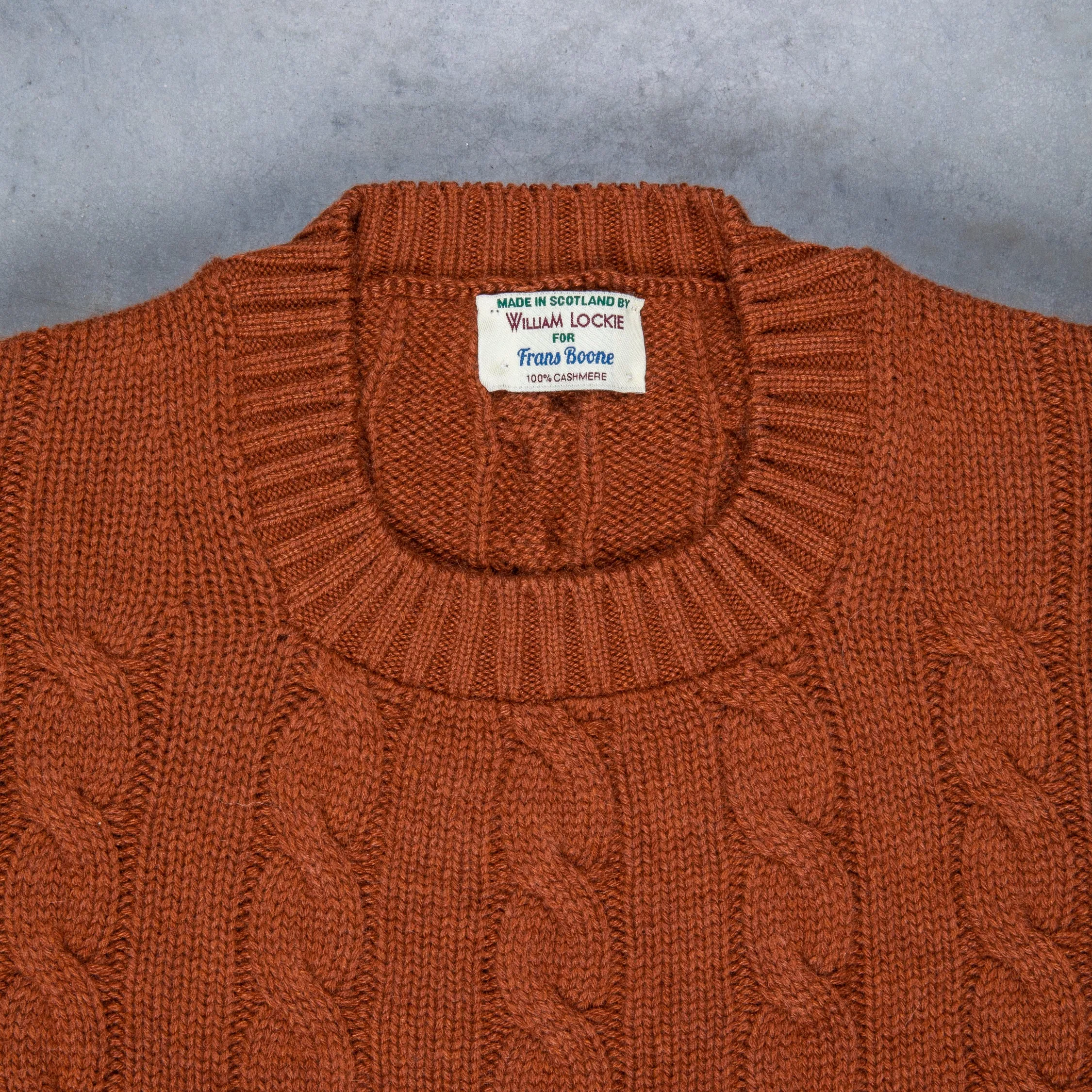 William Lockie Chirnside Cashmere Cable Crew Neck Volkan