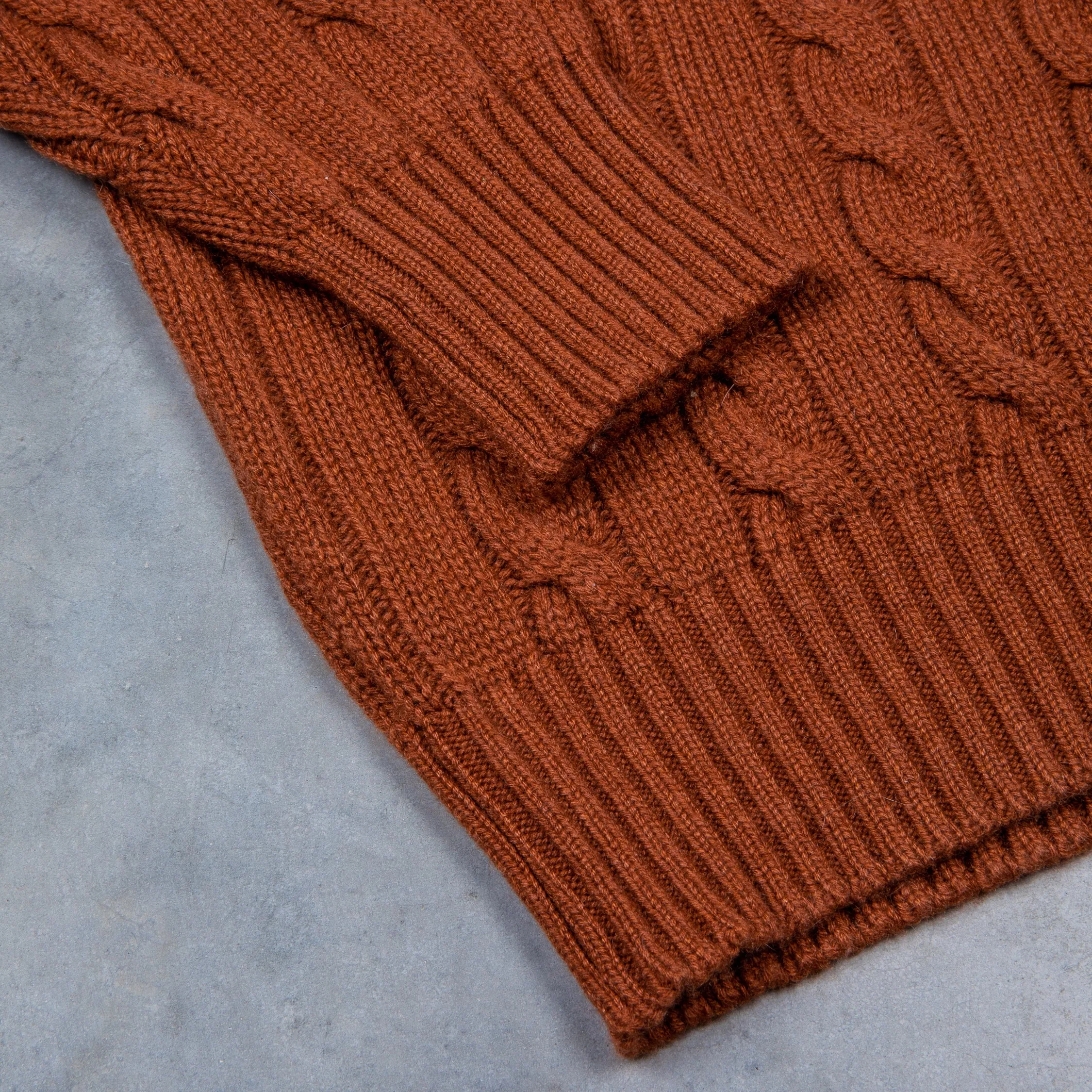 William Lockie Chirnside Cashmere Cable Crew Neck Volkan