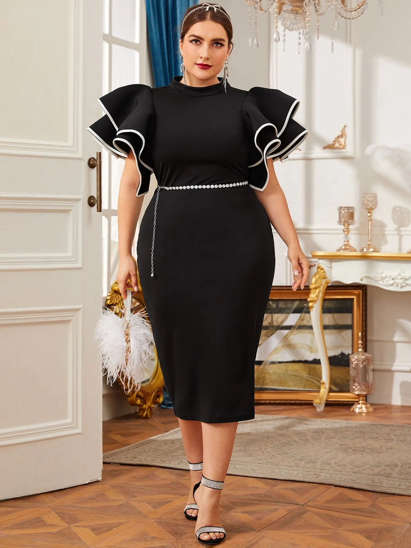 Women's Layered Ruffle Dress