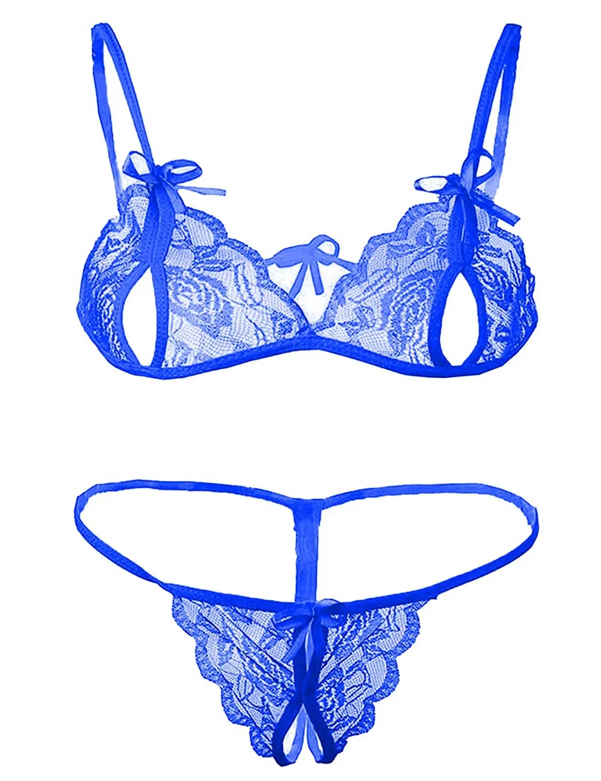 Xs and Os Combo Offer! Women Babydoll Nightwear Lace Bra Panty Lingerie Set
