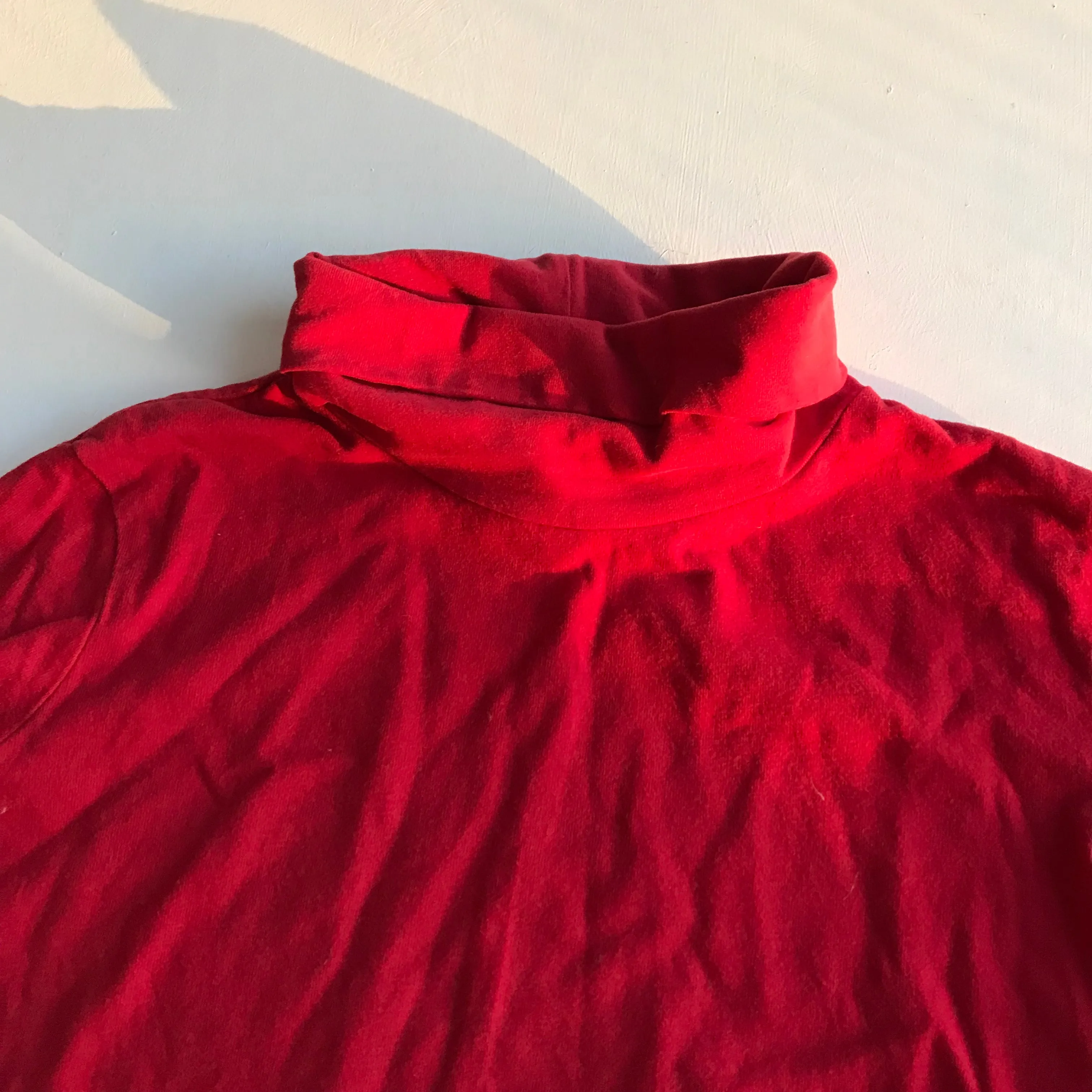 Zara Red Long Sleeve Turtleneck Top Age 7